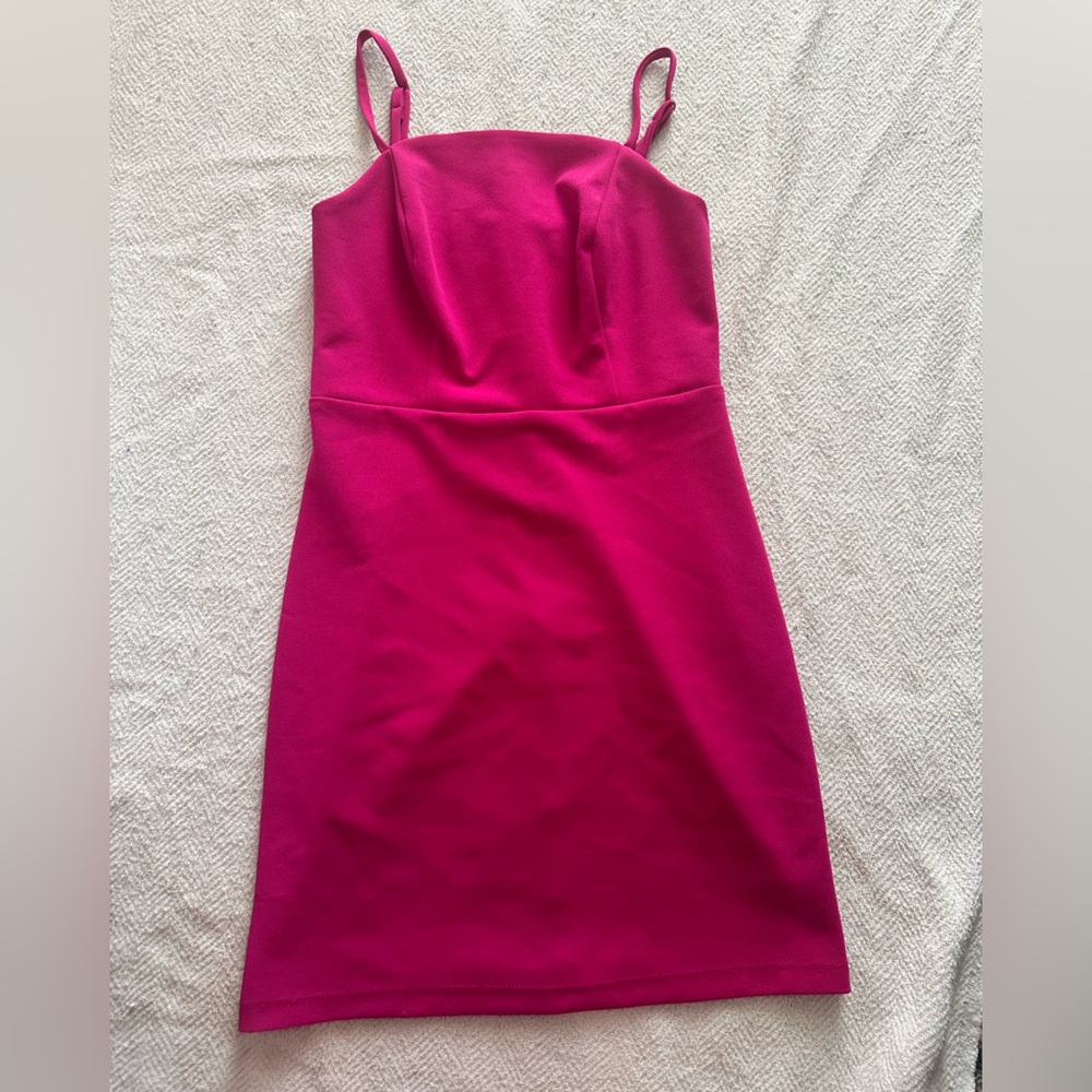 Pink mini dress